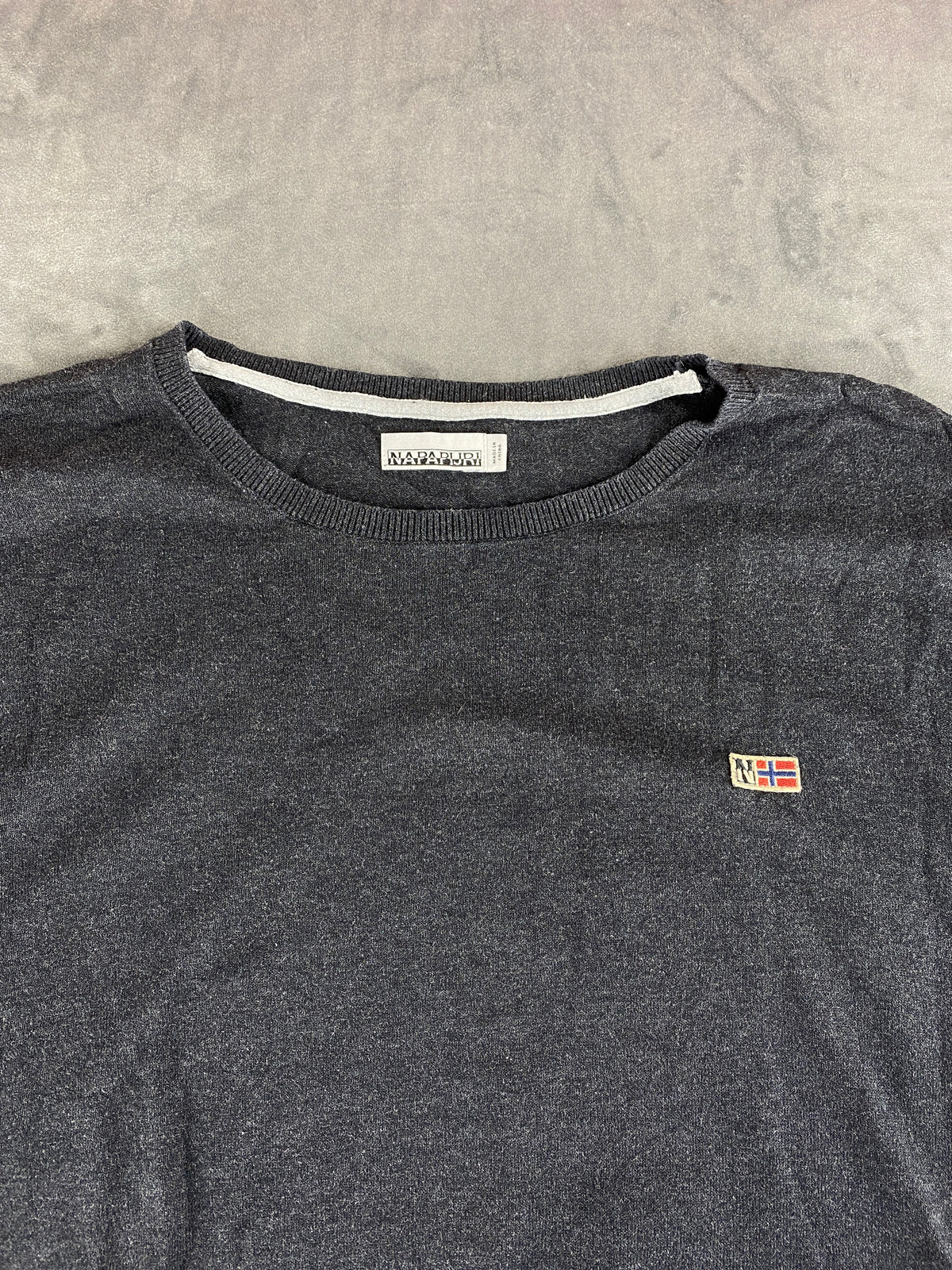 Maglione Napapijri grigio scuro vintage – Donna Taglia XL