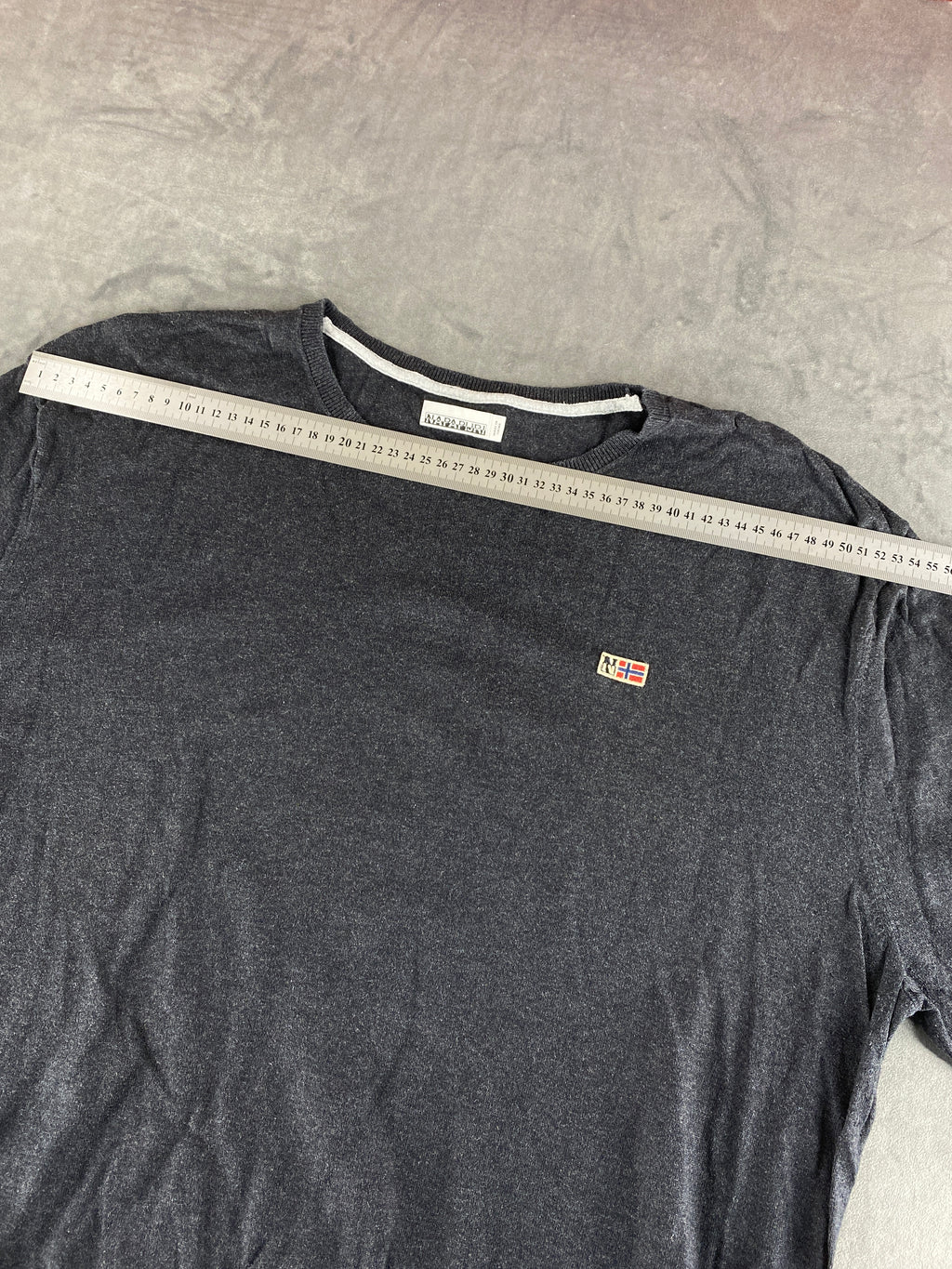 Maglione Napapijri grigio scuro vintage – Donna Taglia XL