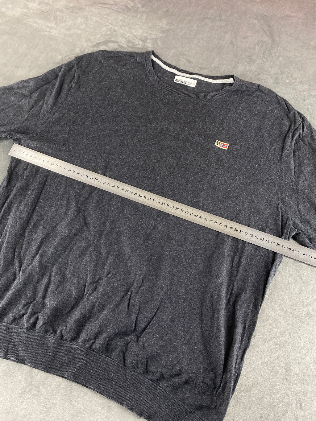 Maglione Napapijri grigio scuro vintage – Donna Taglia XL