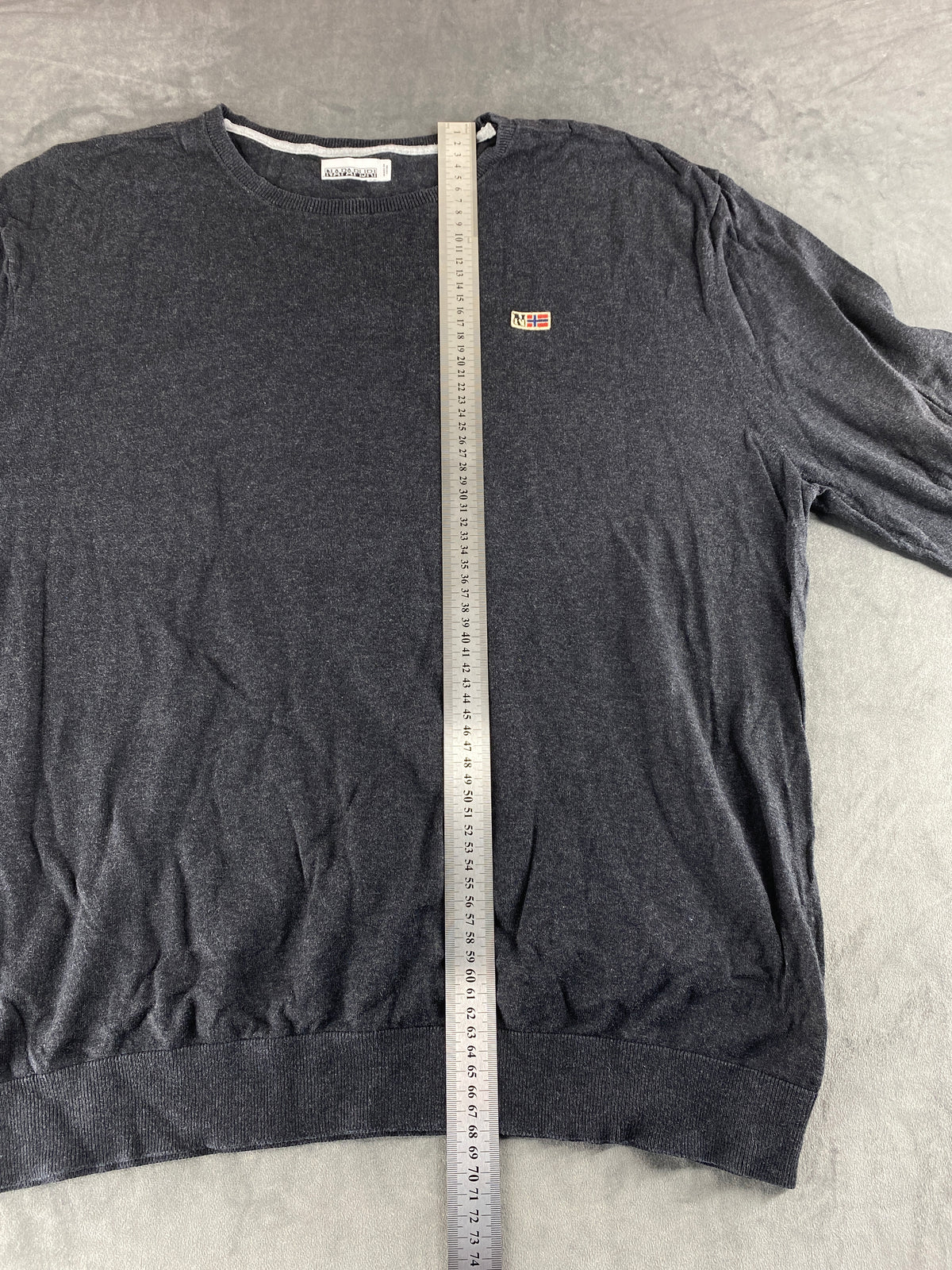 Maglione Napapijri grigio scuro vintage – Donna Taglia XL