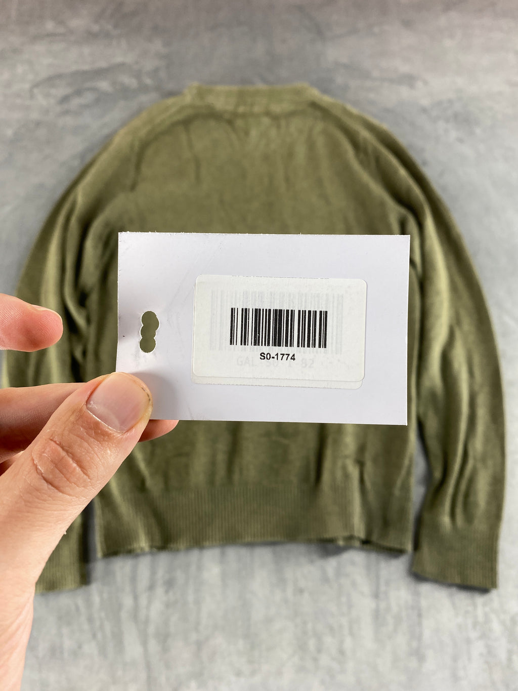 Maglione Tommy Hilfiger verde militare vintage – Uomo Taglia XS
