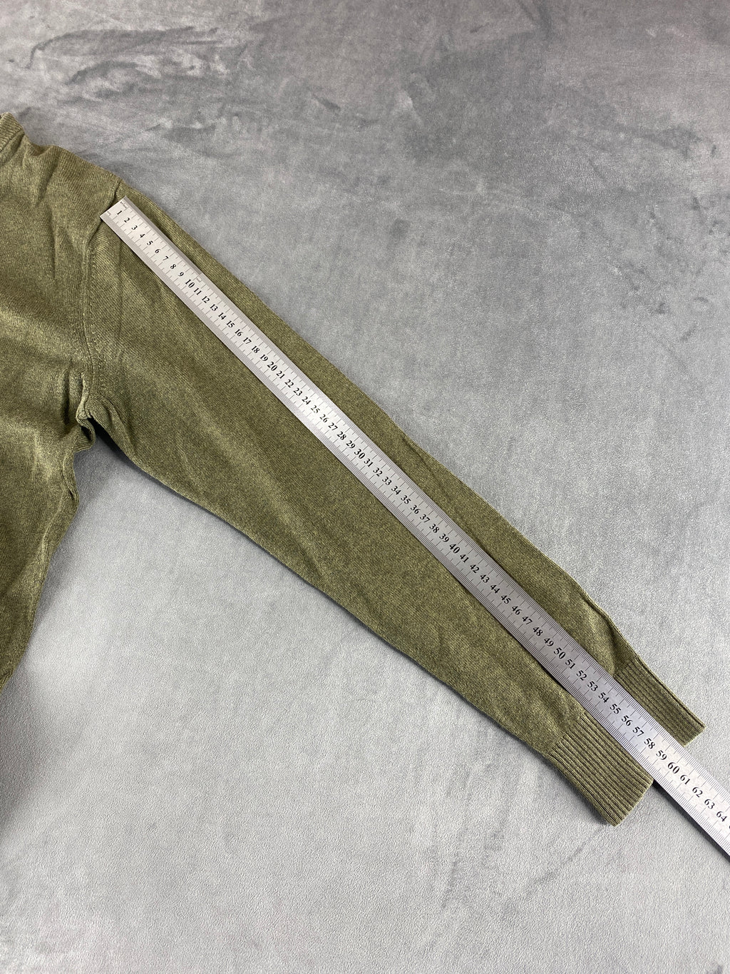 Maglione Tommy Hilfiger verde militare vintage – Uomo Taglia XS