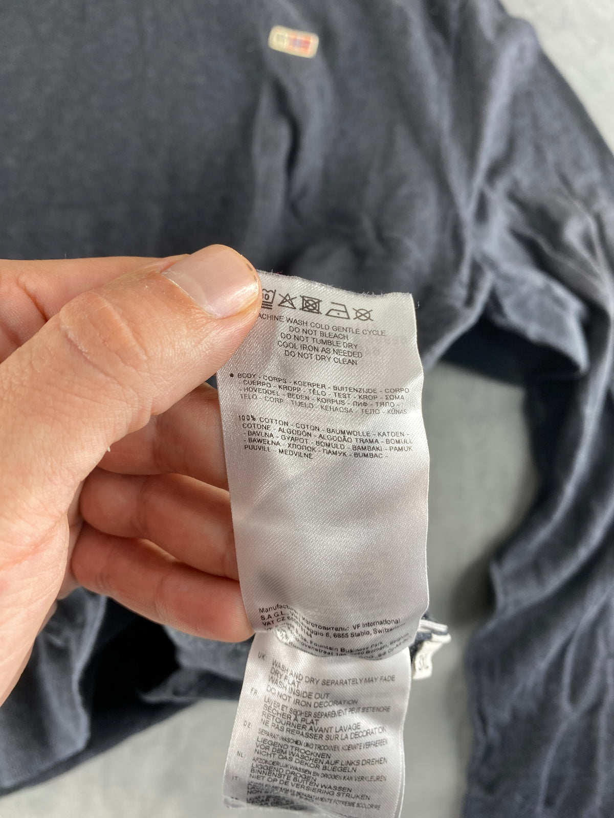 Maglione Napapijri grigio antracite vintage – Uomo Taglia XXL