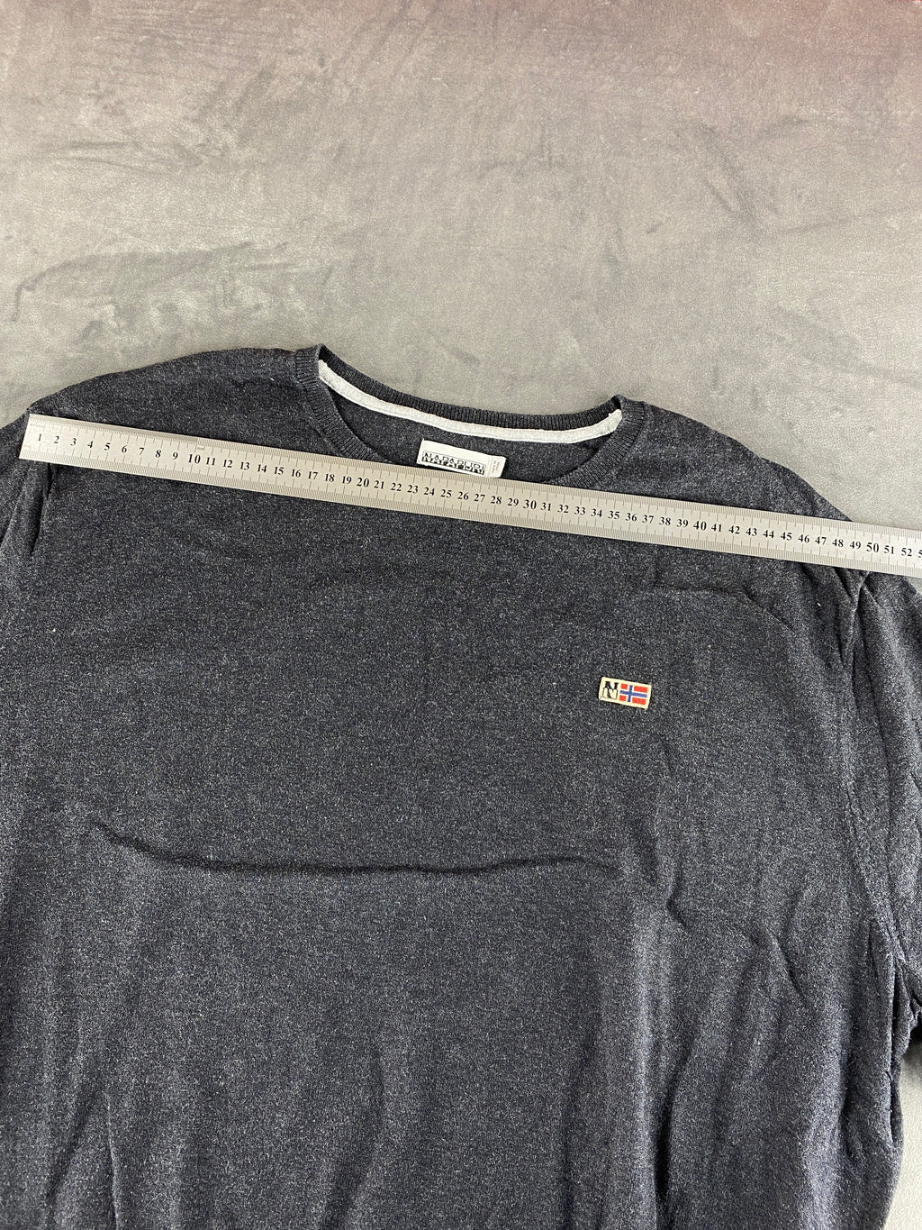 Maglione Napapijri grigio antracite vintage – Uomo Taglia XXL