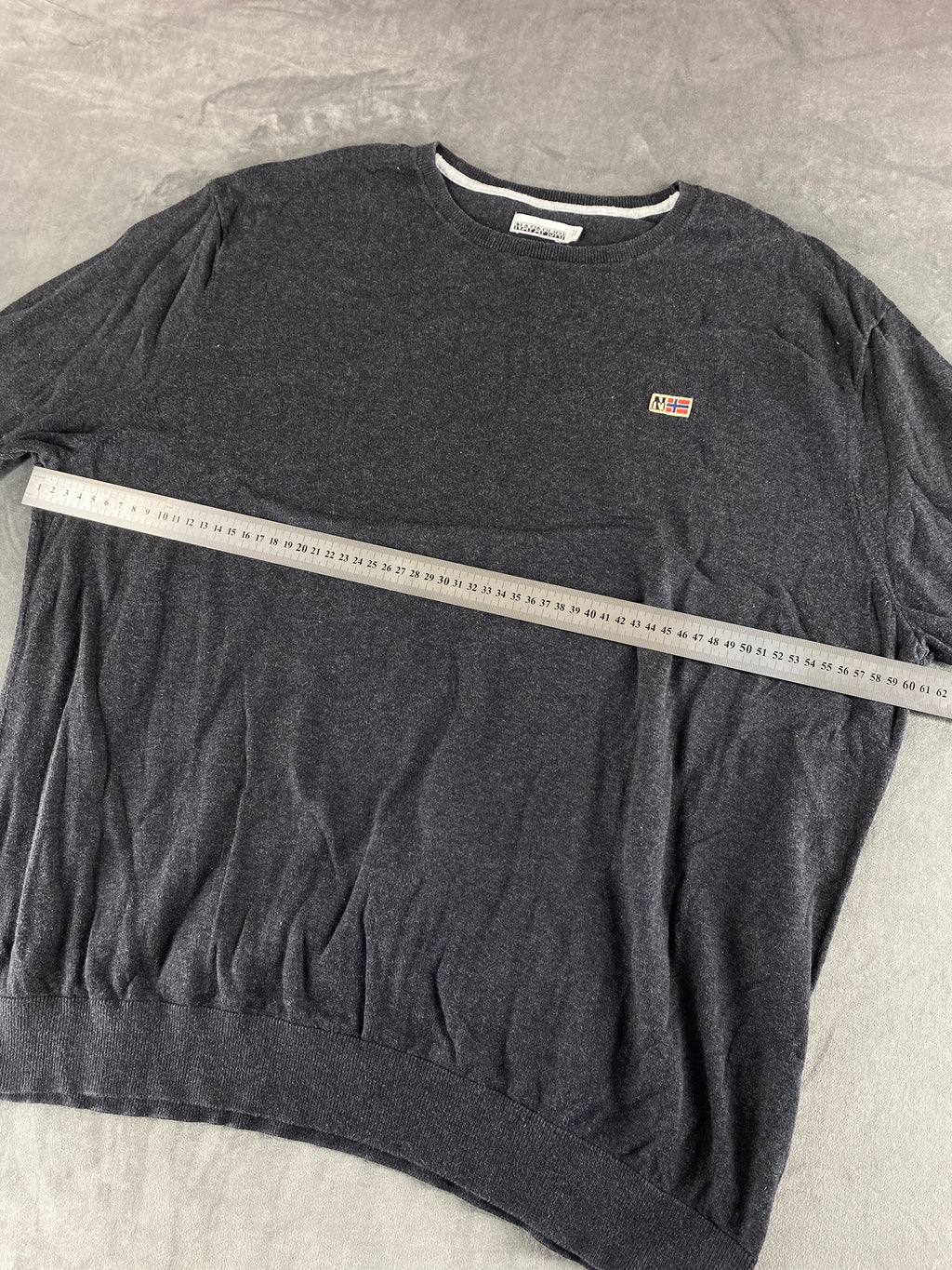 Maglione Napapijri grigio antracite vintage – Uomo Taglia XXL