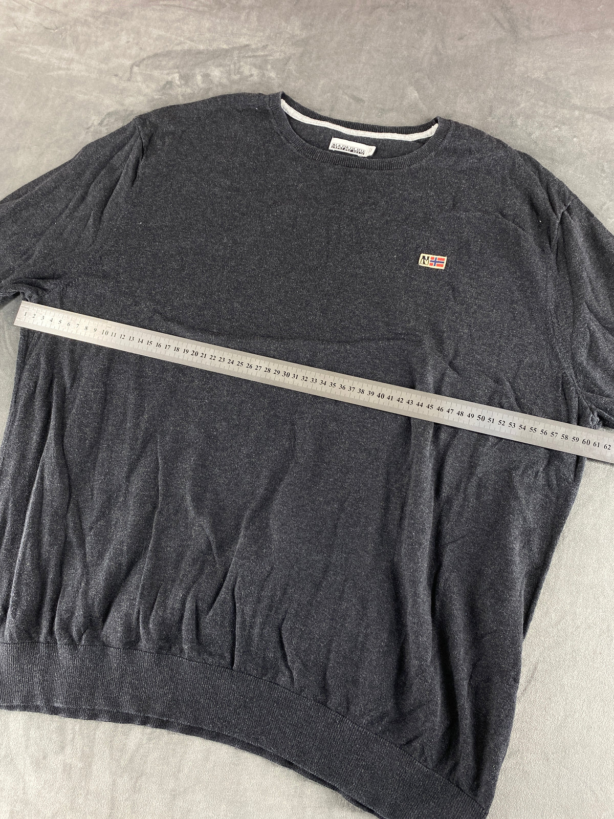 Maglione Napapijri grigio antracite vintage – Uomo Taglia XXL