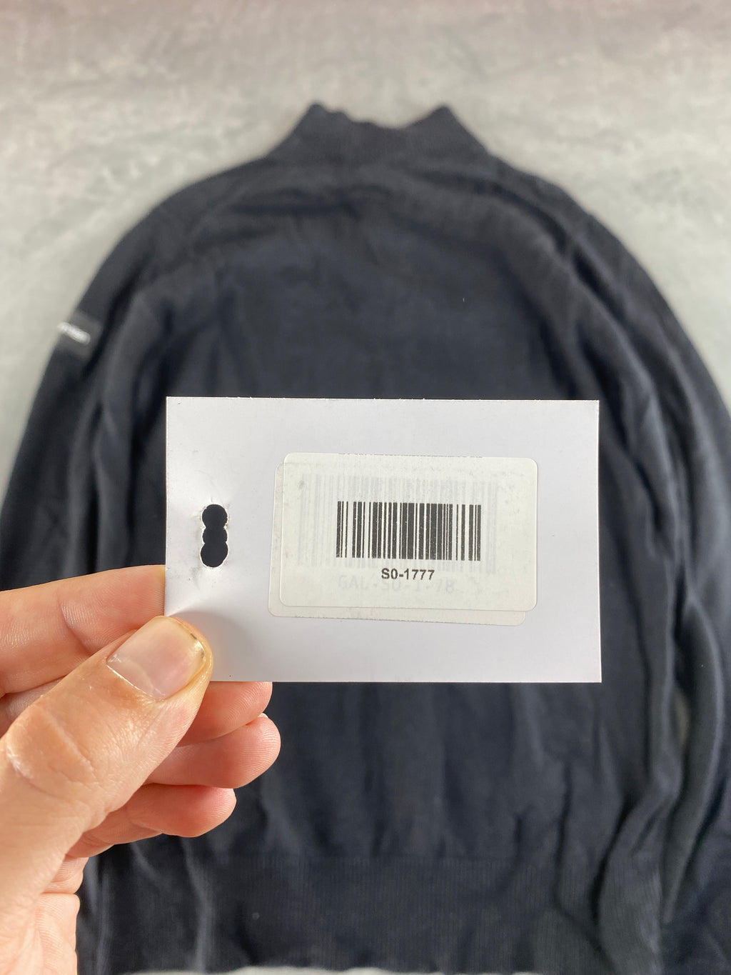 Maglione Calvin Klein collo alto nero vintage – Uomo Taglia L