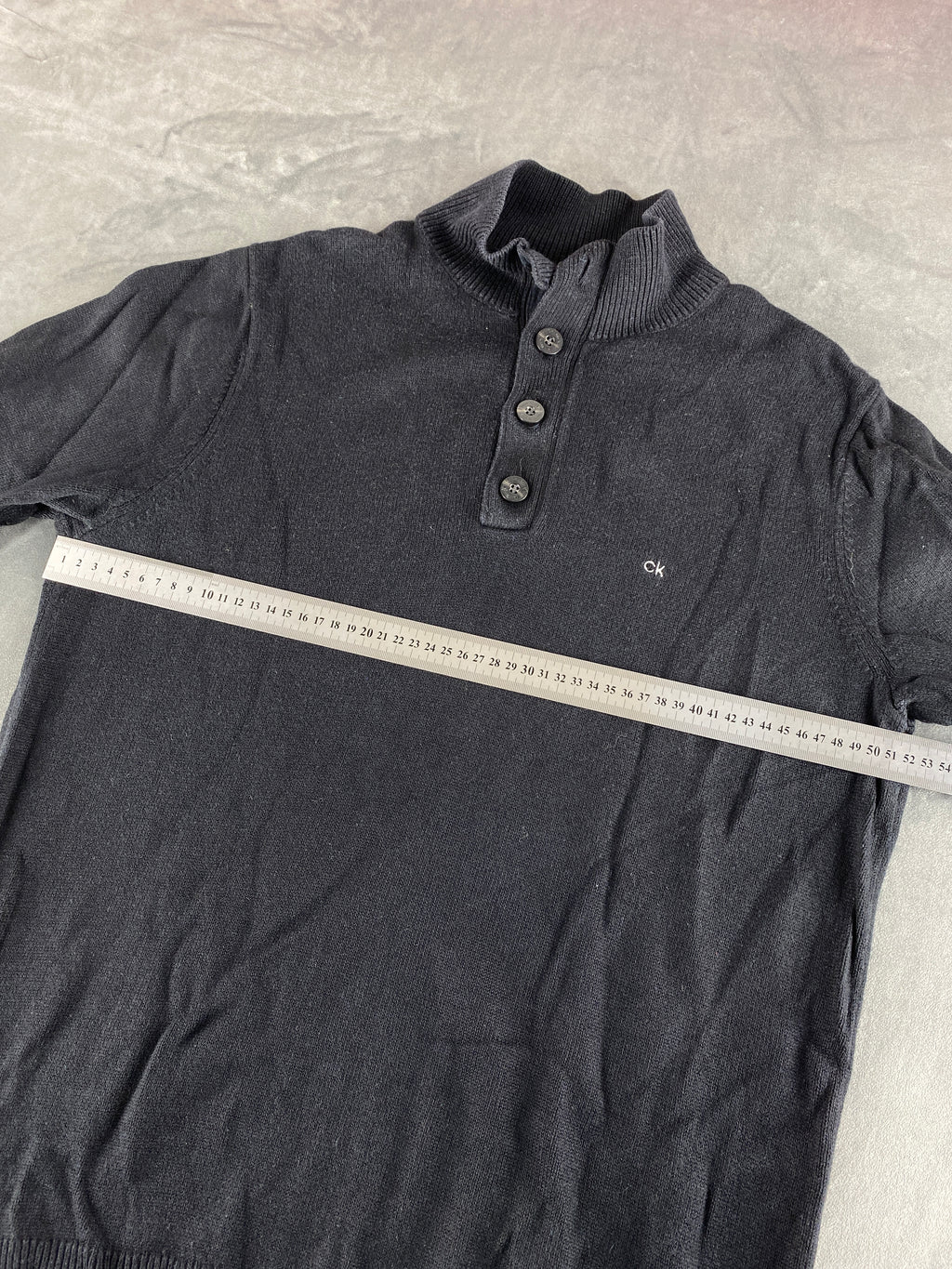 Maglione Calvin Klein collo alto nero vintage – Uomo Taglia L