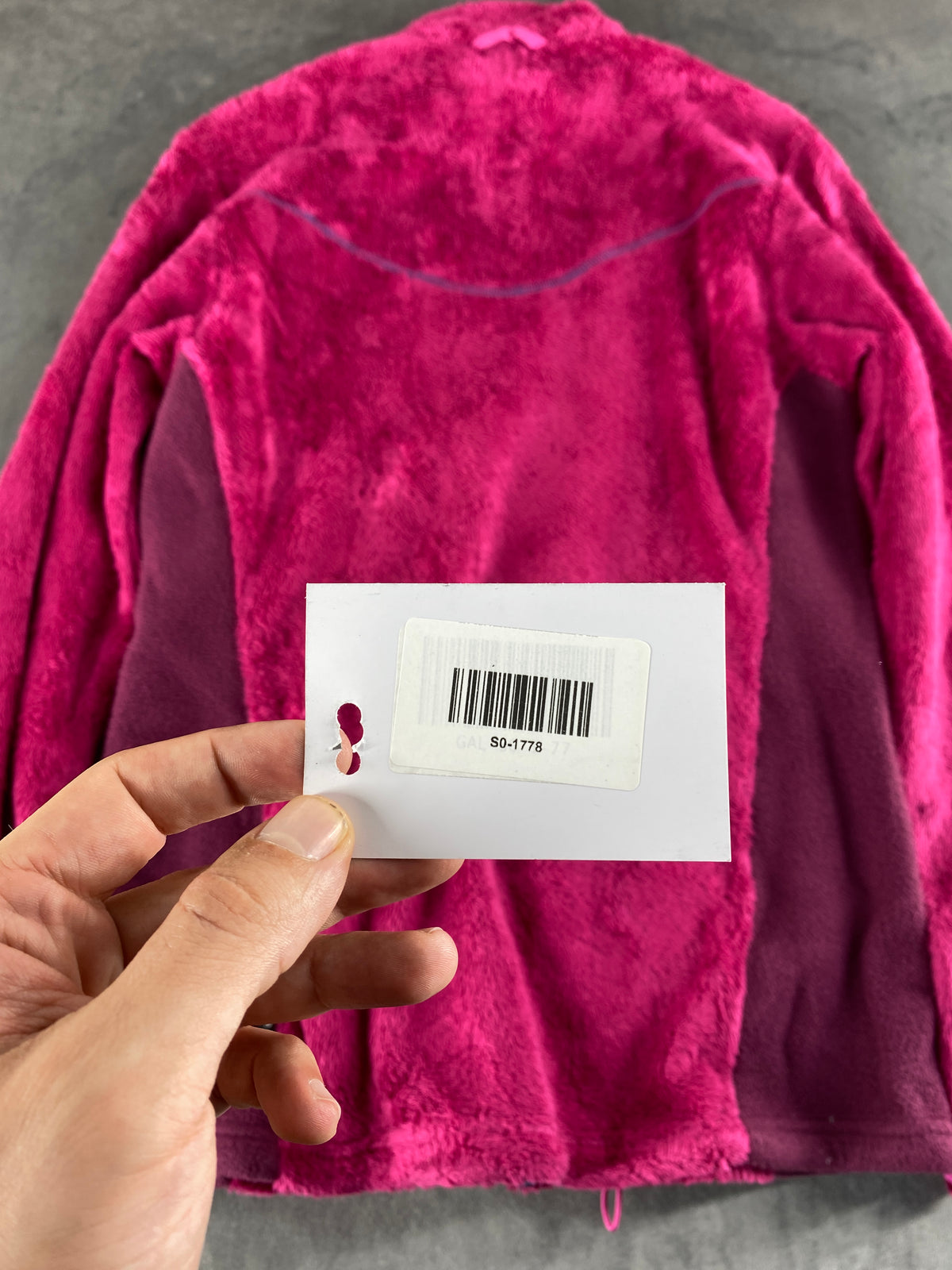 Giacca in pile Jack Wolfskin fucsia vintage – Donna Taglia M