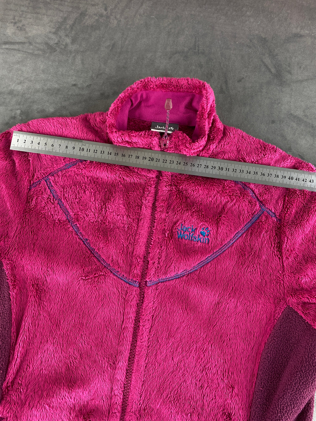 Giacca in pile Jack Wolfskin fucsia vintage – Donna Taglia M