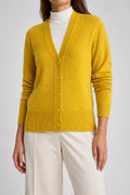 Cardigan Fred Perry giallo senape vintage – Donna Taglia S