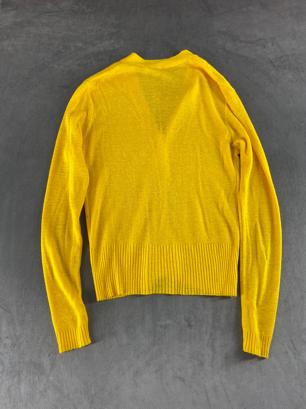 Cardigan Fred Perry giallo senape vintage – Donna Taglia S