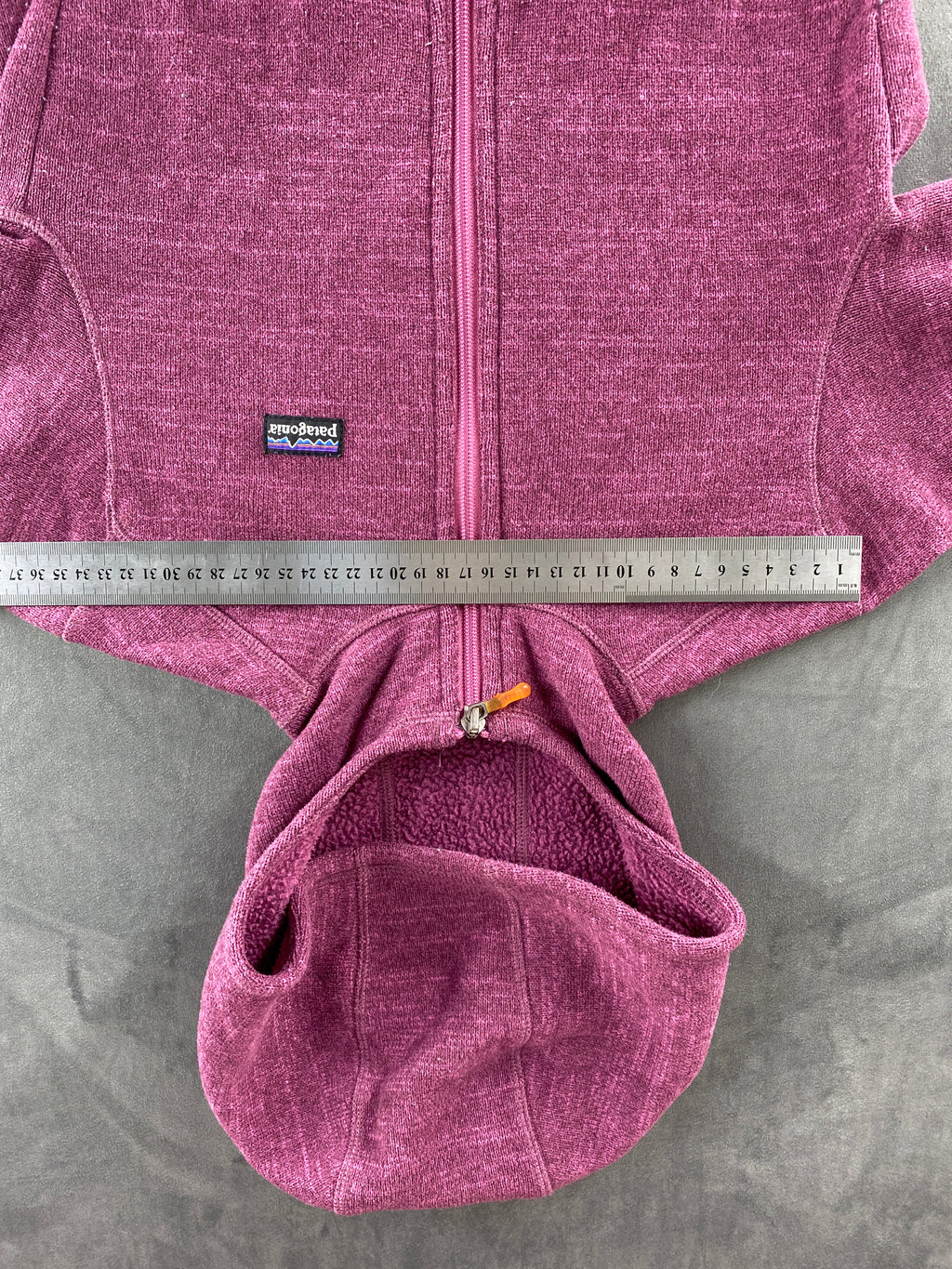 Felpa pile Patagonia Better Sweater malva con cappuccio vintage – Donna Taglia S
