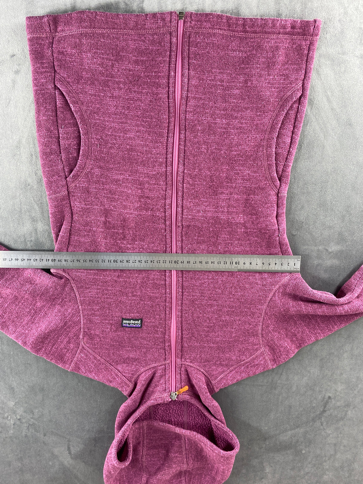 Felpa pile Patagonia Better Sweater malva con cappuccio vintage – Donna Taglia S