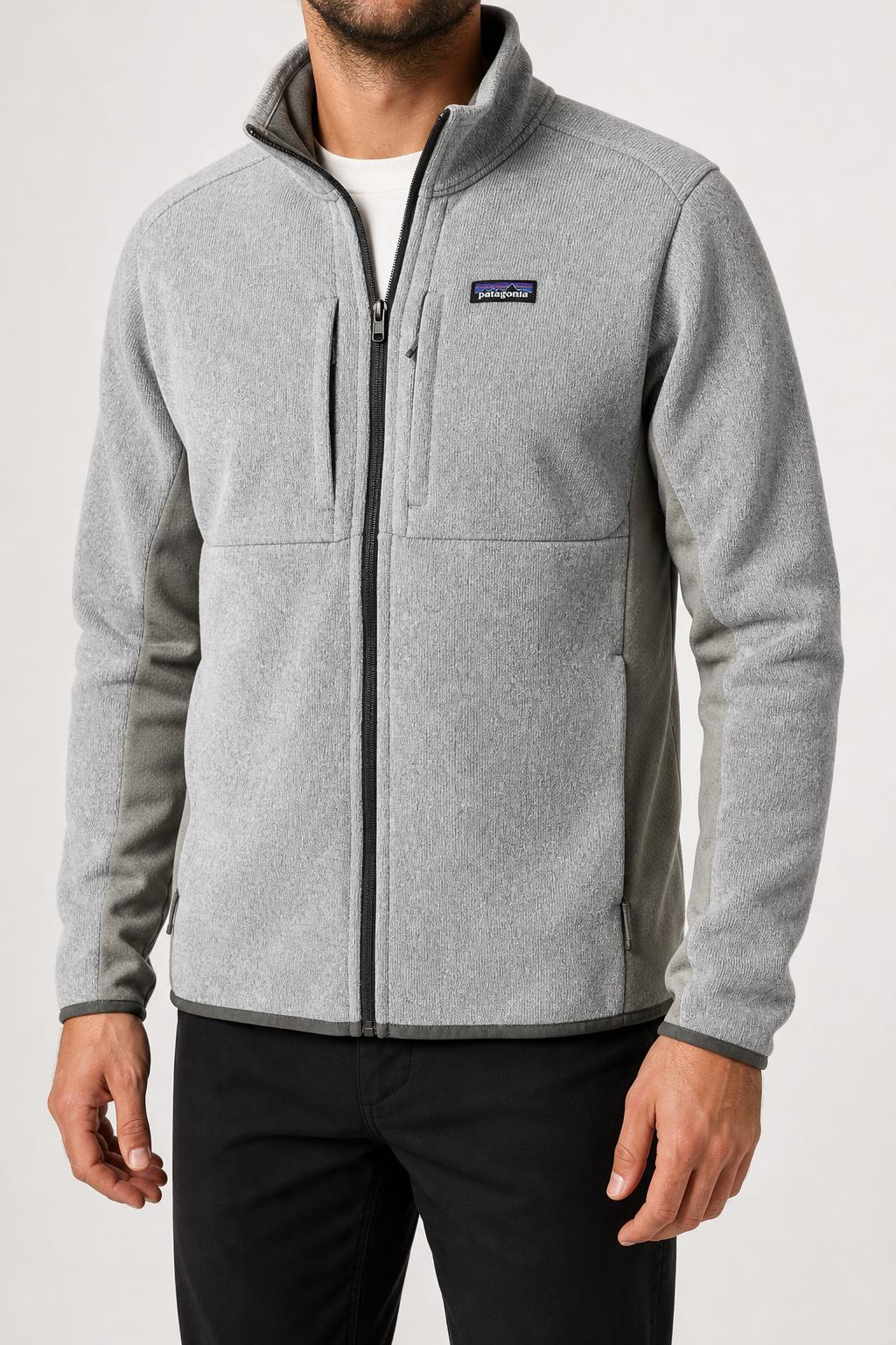Giacca pile Patagonia Better Sweater grigia vintage – Uomo Taglia XL