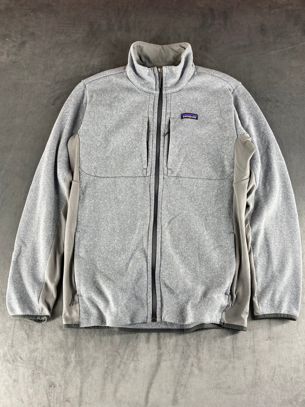 Giacca pile Patagonia Better Sweater grigia vintage – Uomo Taglia XL