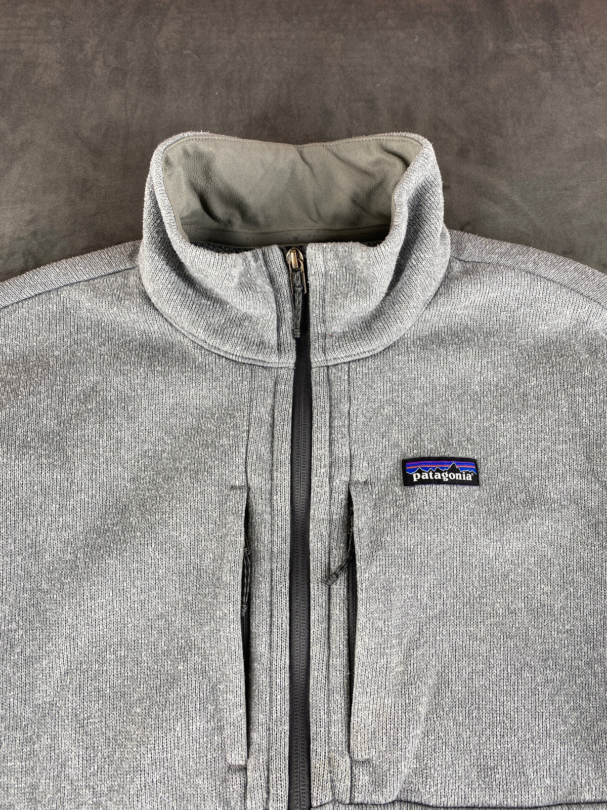 Giacca pile Patagonia Better Sweater grigia vintage – Uomo Taglia XL