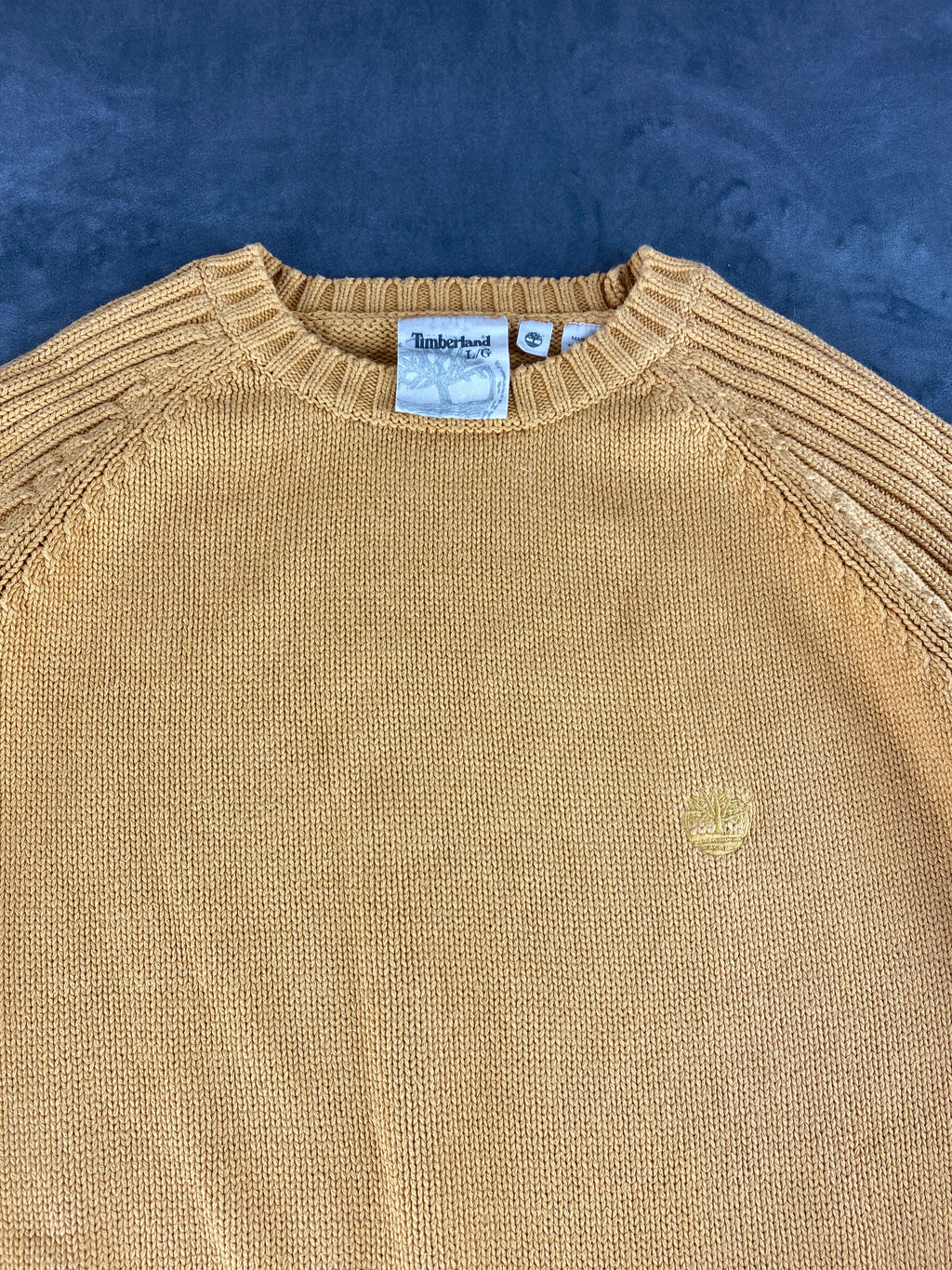Maglione Timberland cotone ocra vintage – Uomo Taglia L
