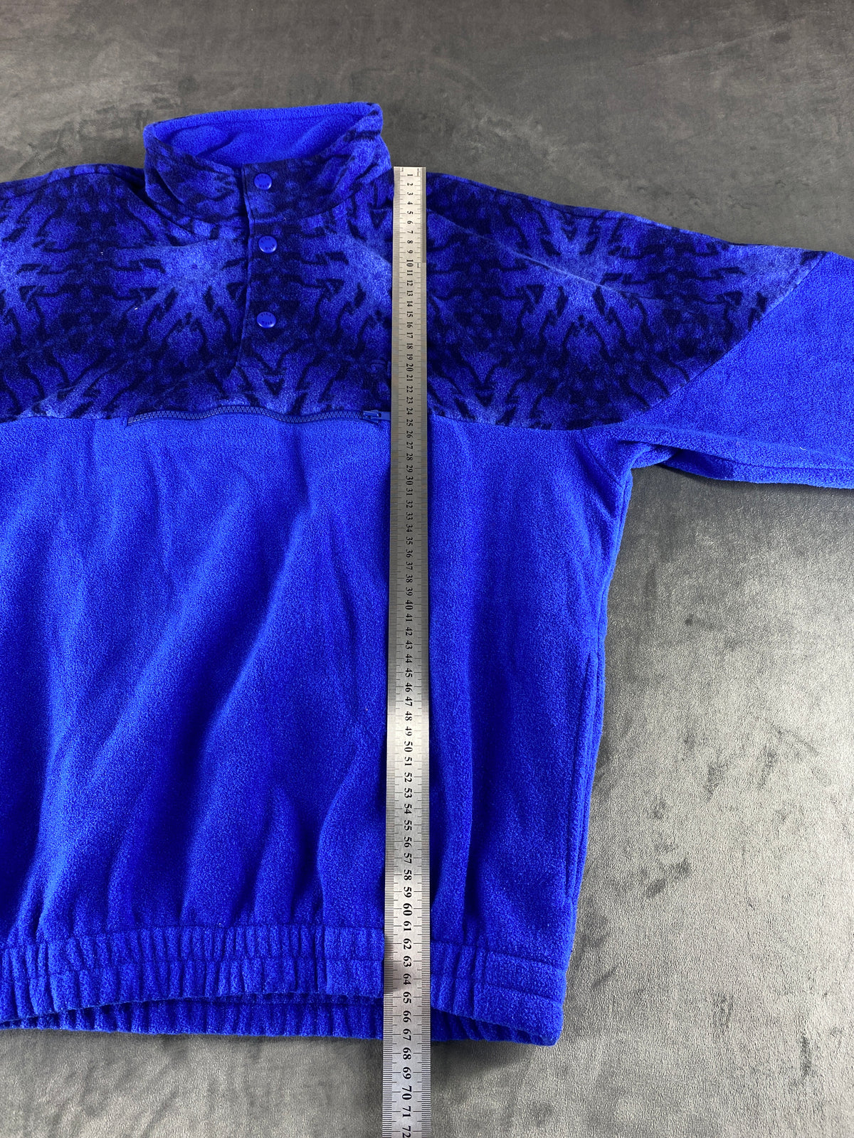 Felpa pile Fila blu elettrico vintage – Donna Taglia L
