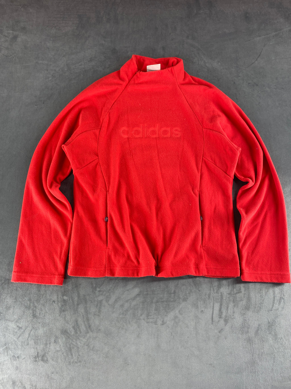 Felpa Adidas collo alto rossa vintage – Donna Taglia M