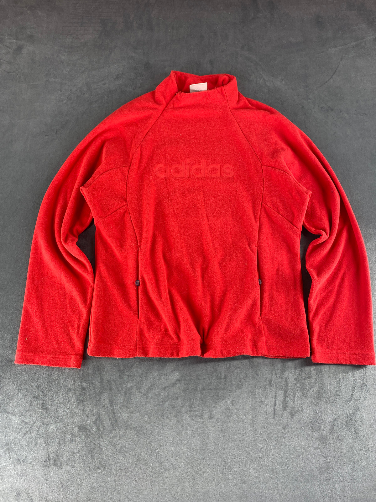 Felpa Adidas collo alto rossa vintage – Donna Taglia M