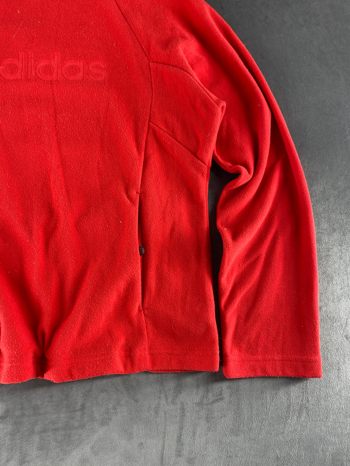 Felpa Adidas collo alto rossa vintage – Donna Taglia M