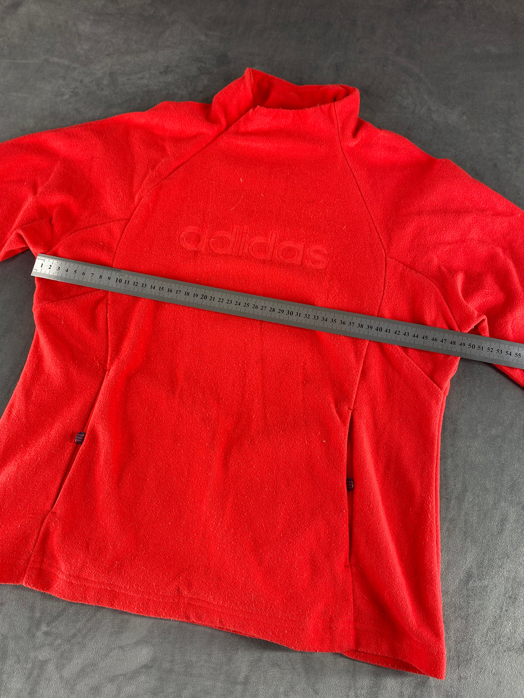 Felpa Adidas collo alto rossa vintage – Donna Taglia M
