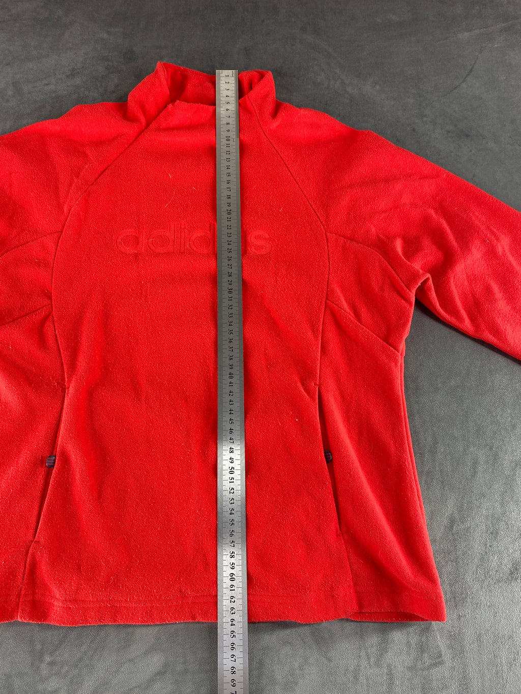 Felpa Adidas collo alto rossa vintage – Donna Taglia M