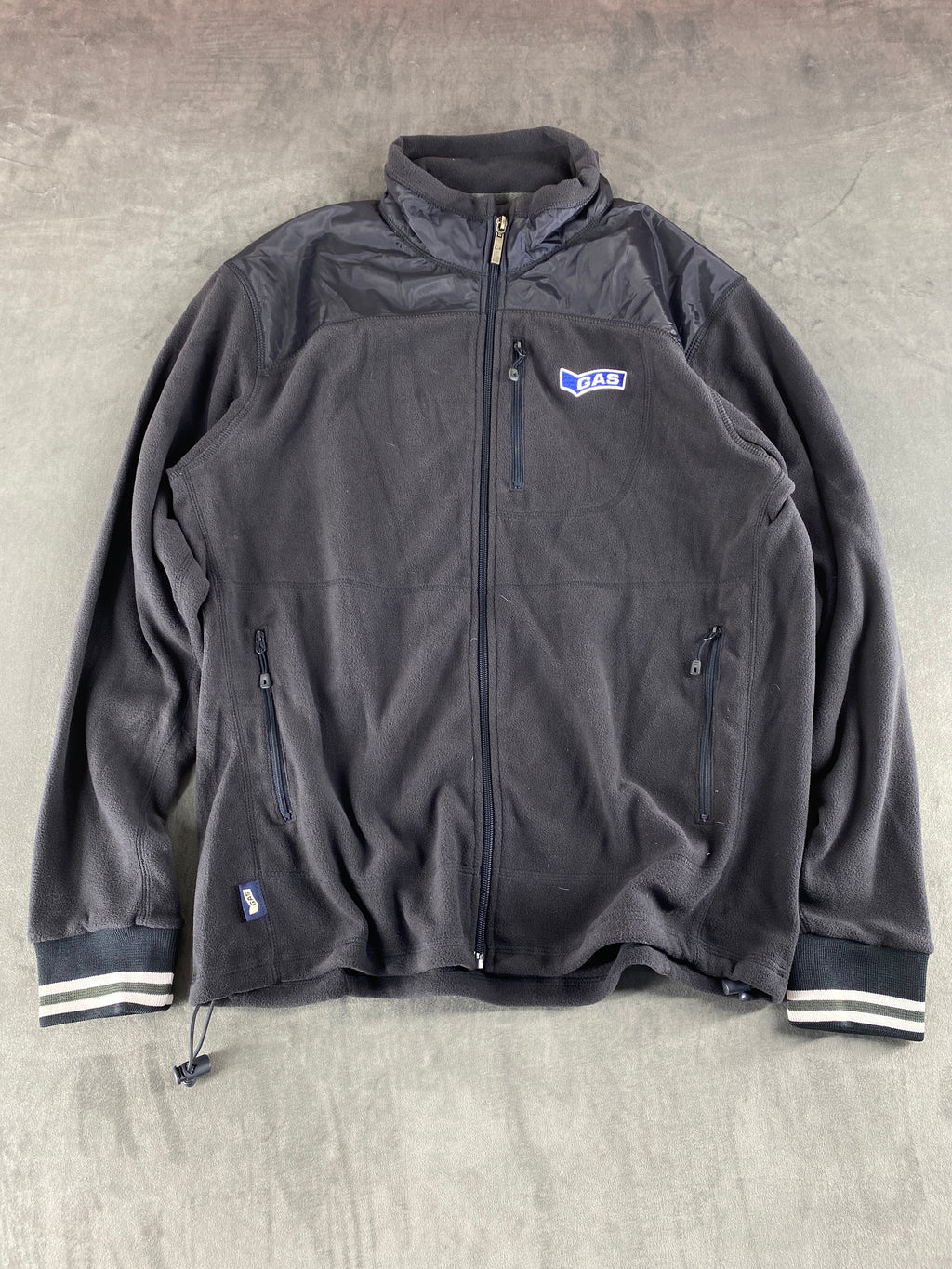 Giacca in pile Gas grigio scuro vintage – Uomo Taglia L/XL