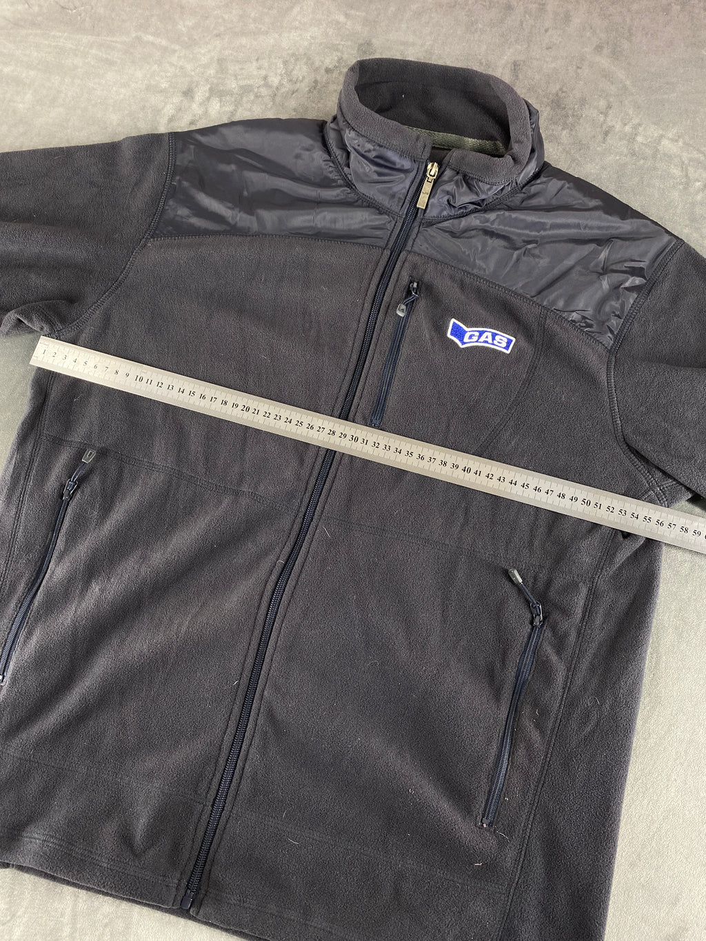 Giacca in pile Gas grigio scuro vintage – Uomo Taglia L/XL