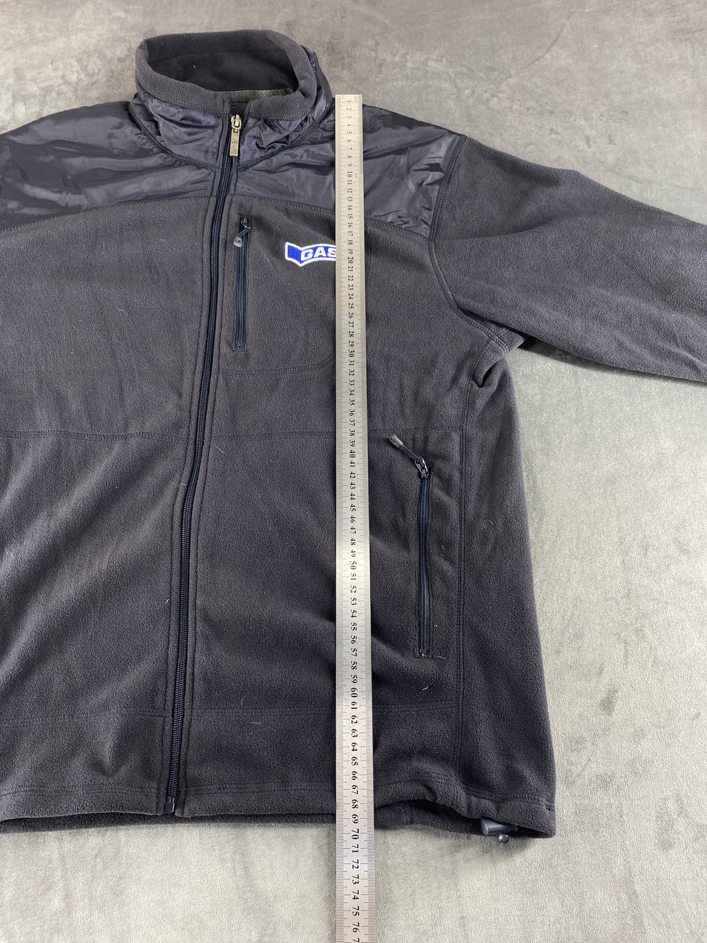 Giacca in pile Gas grigio scuro vintage – Uomo Taglia L/XL
