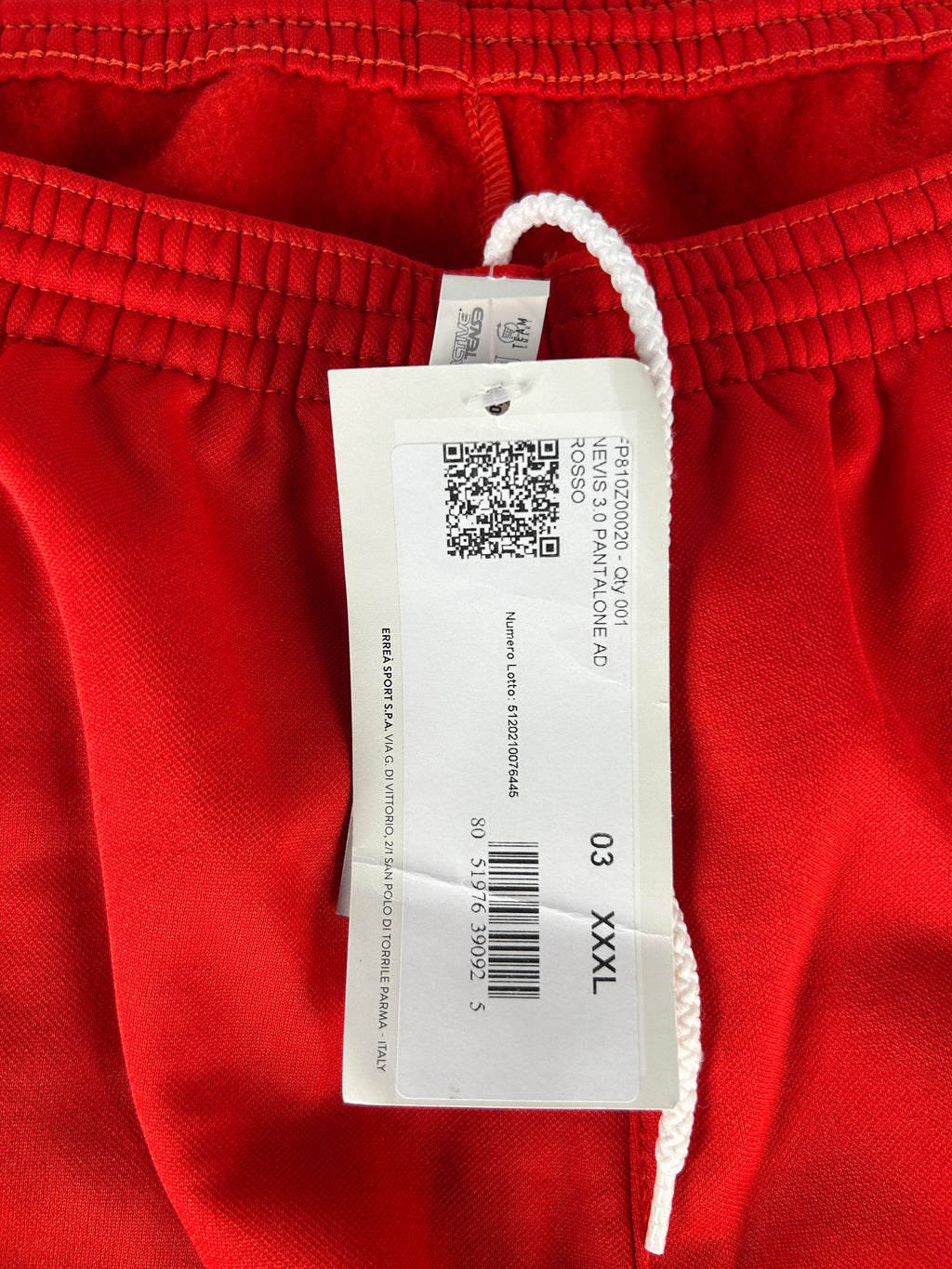 Pantaloni tuta Erreà rossi vintage – Uomo Taglia XXL