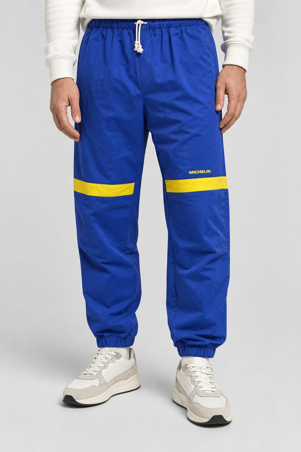 Pantaloni tuta blu e giallo vintage – Uomo Taglia L
