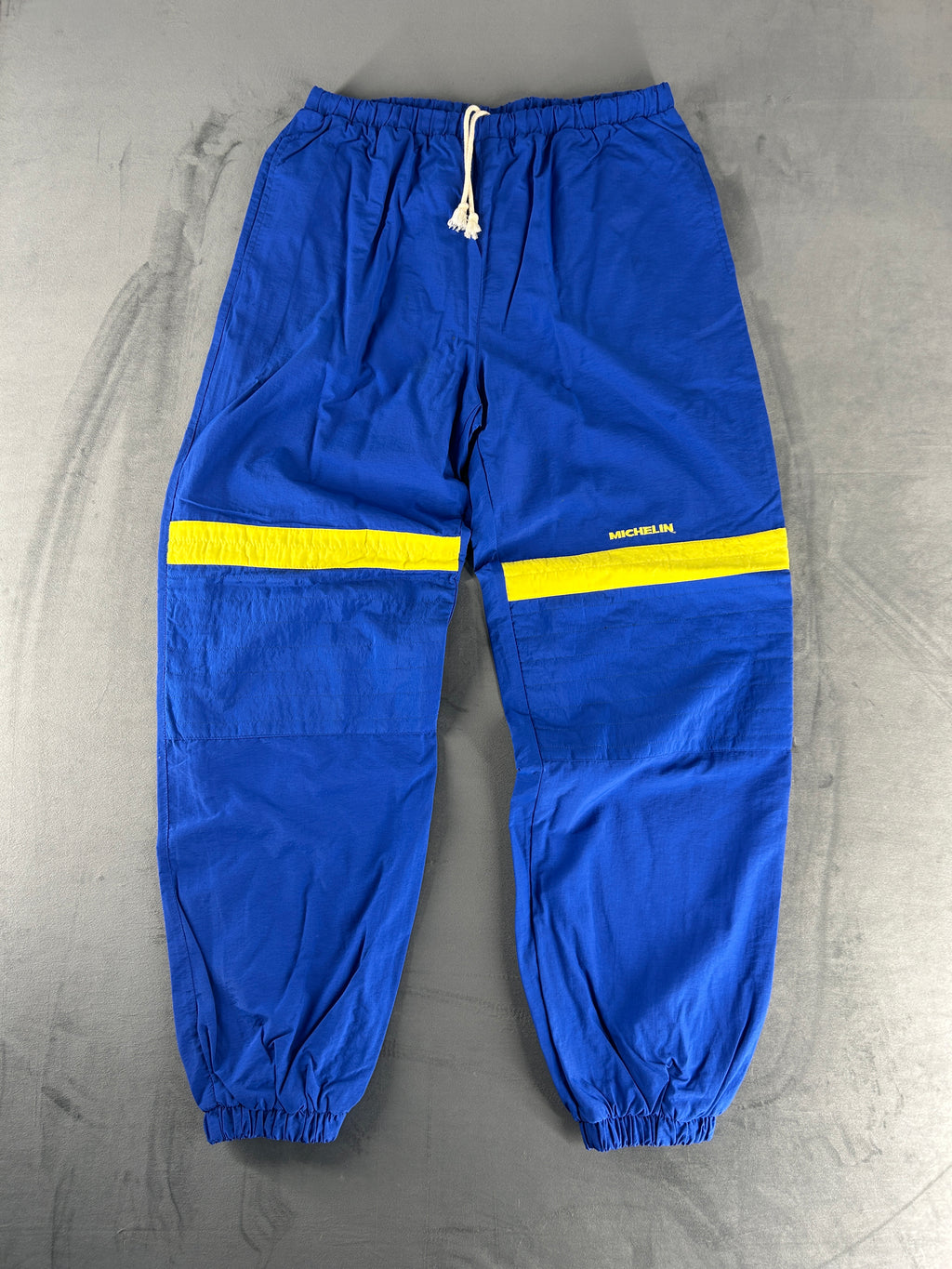 Pantaloni tuta blu e giallo vintage – Uomo Taglia L