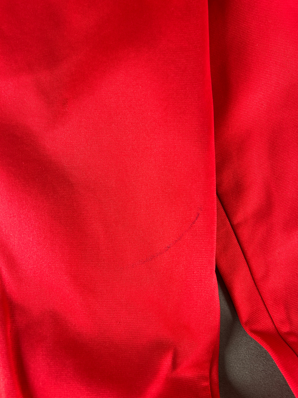 Pantaloni tuta rosso e bianco vintage – Uomo Taglia M