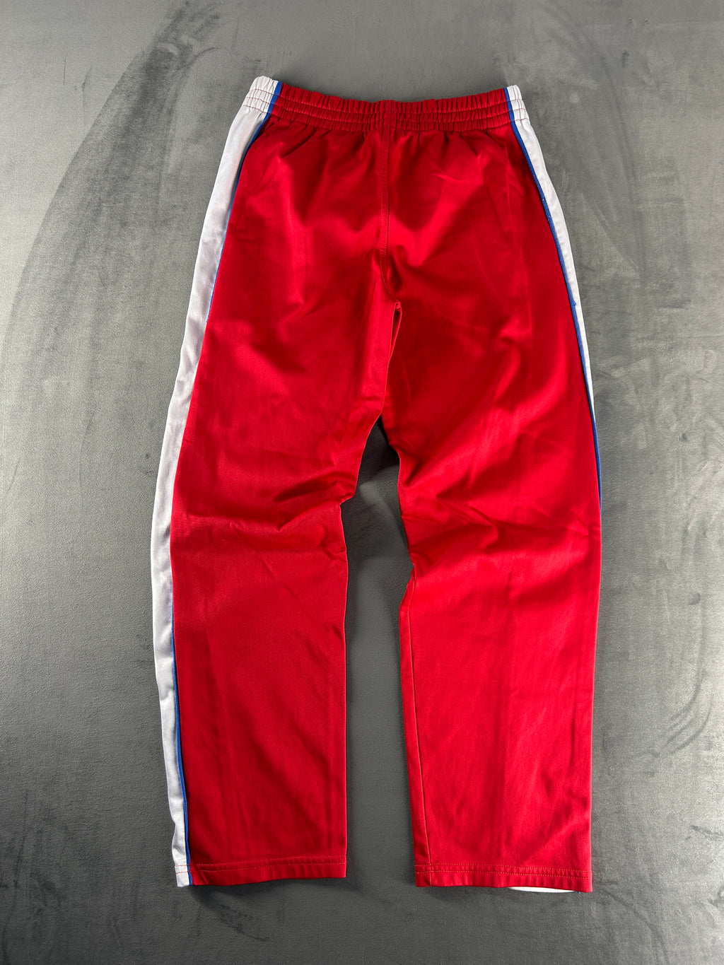 Pantaloni tuta rosso e bianco vintage – Uomo Taglia M