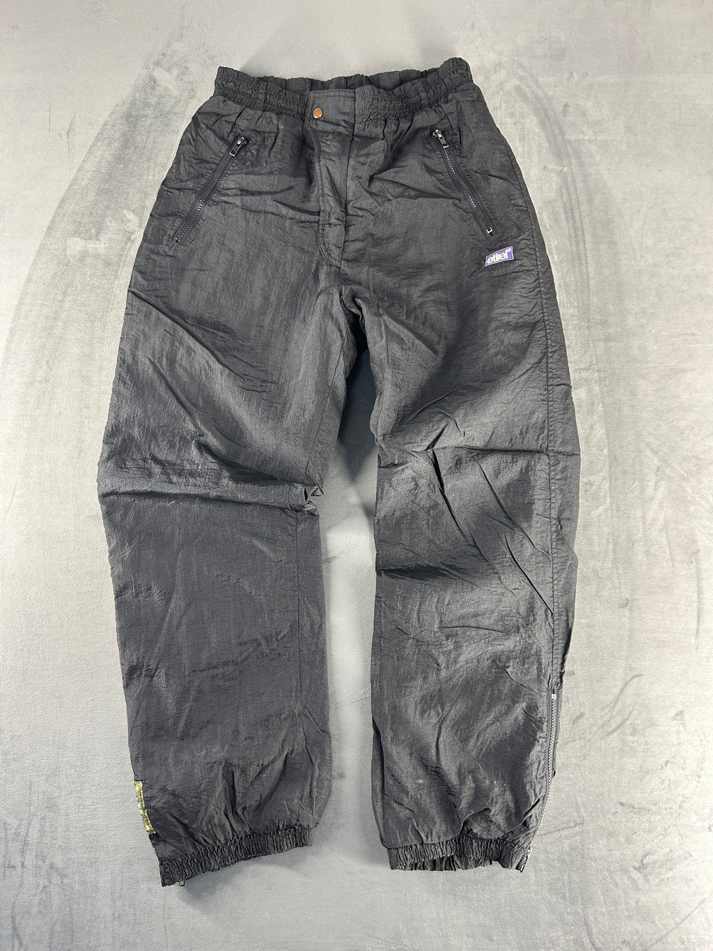 Pantaloni tuta neri vintage – Uomo Taglia XL