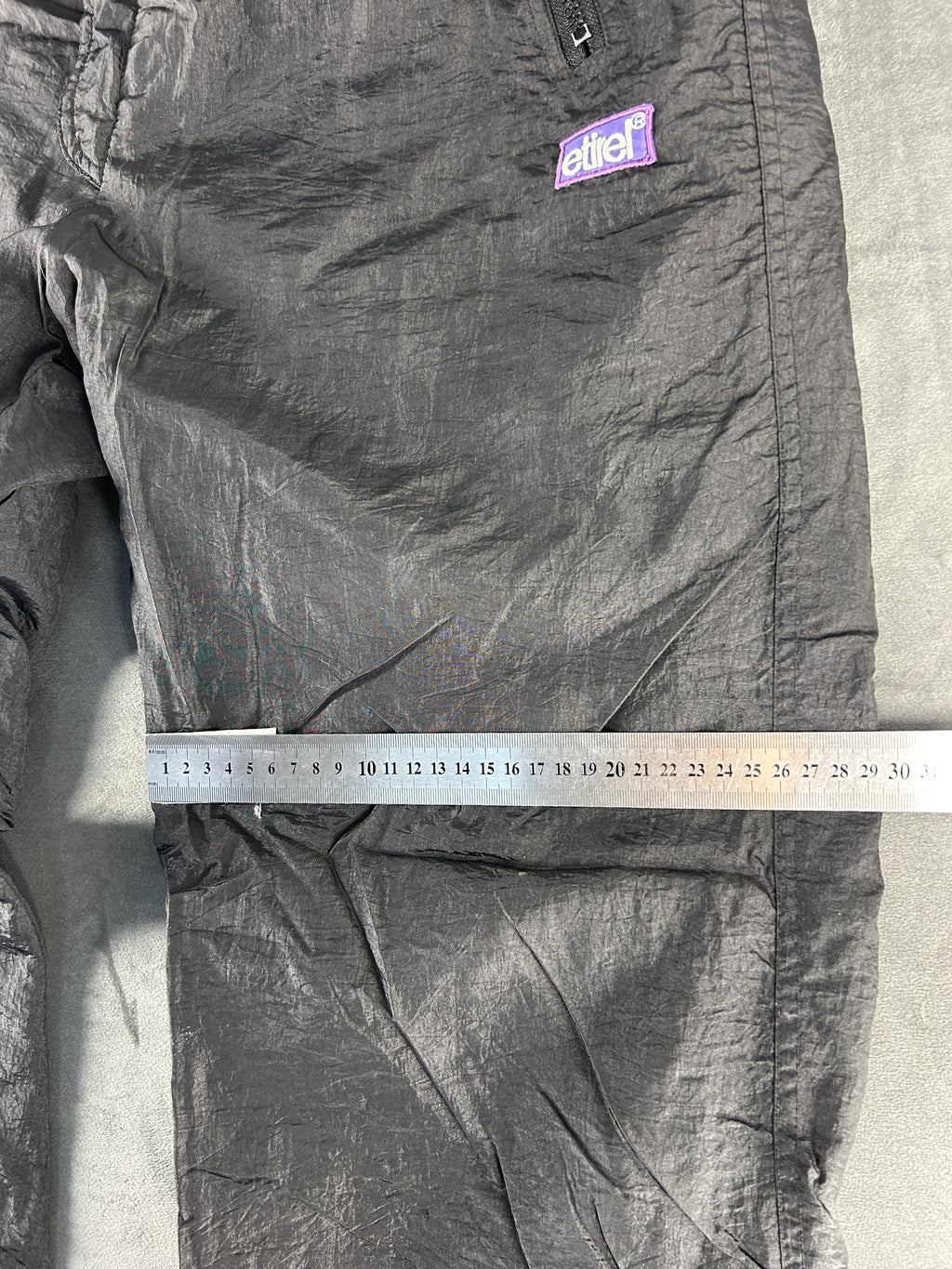 Pantaloni tuta neri vintage – Uomo Taglia XL