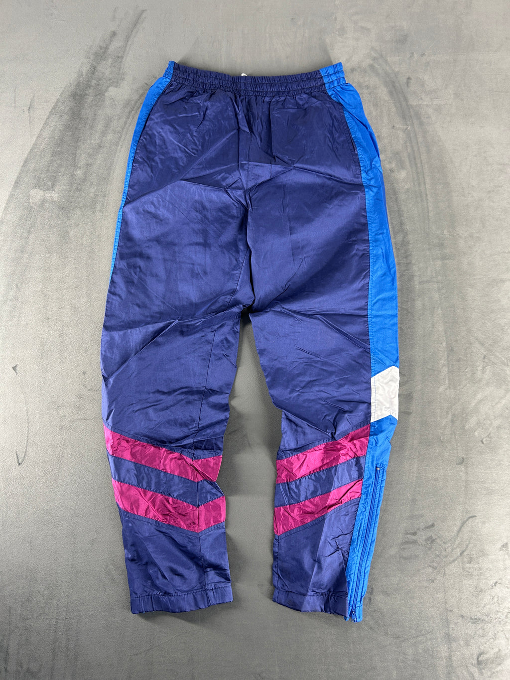 Pantaloni tuta viola scuro e fucsia vintage – Uomo Taglia M