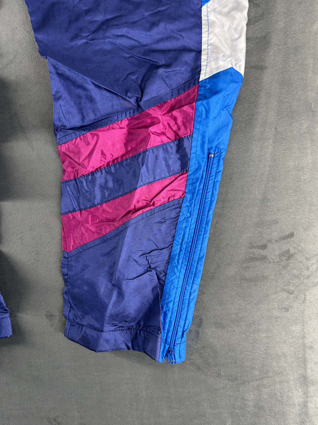 Pantaloni tuta viola scuro e fucsia vintage – Uomo Taglia M
