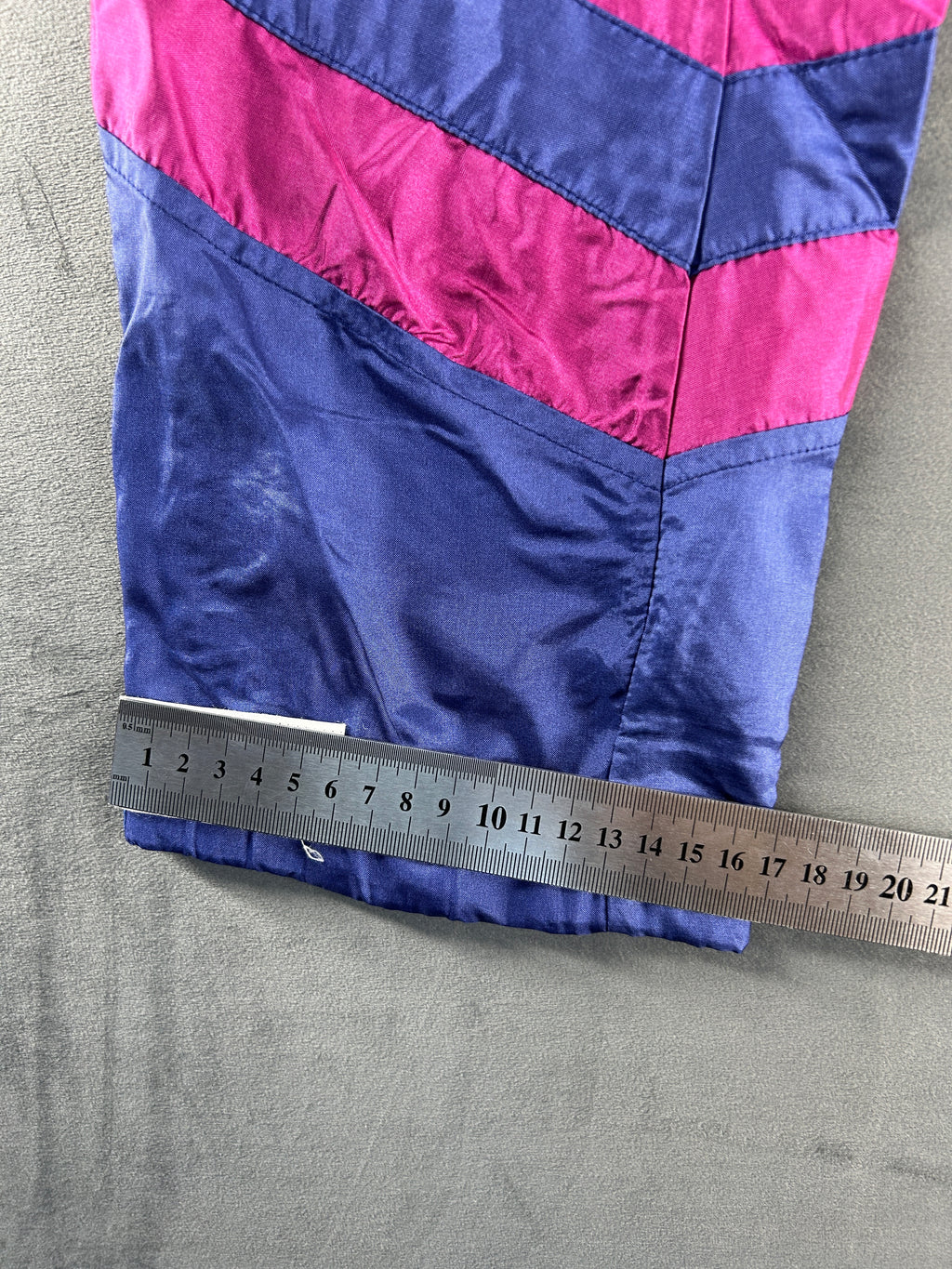 Pantaloni tuta viola scuro e fucsia vintage – Uomo Taglia M