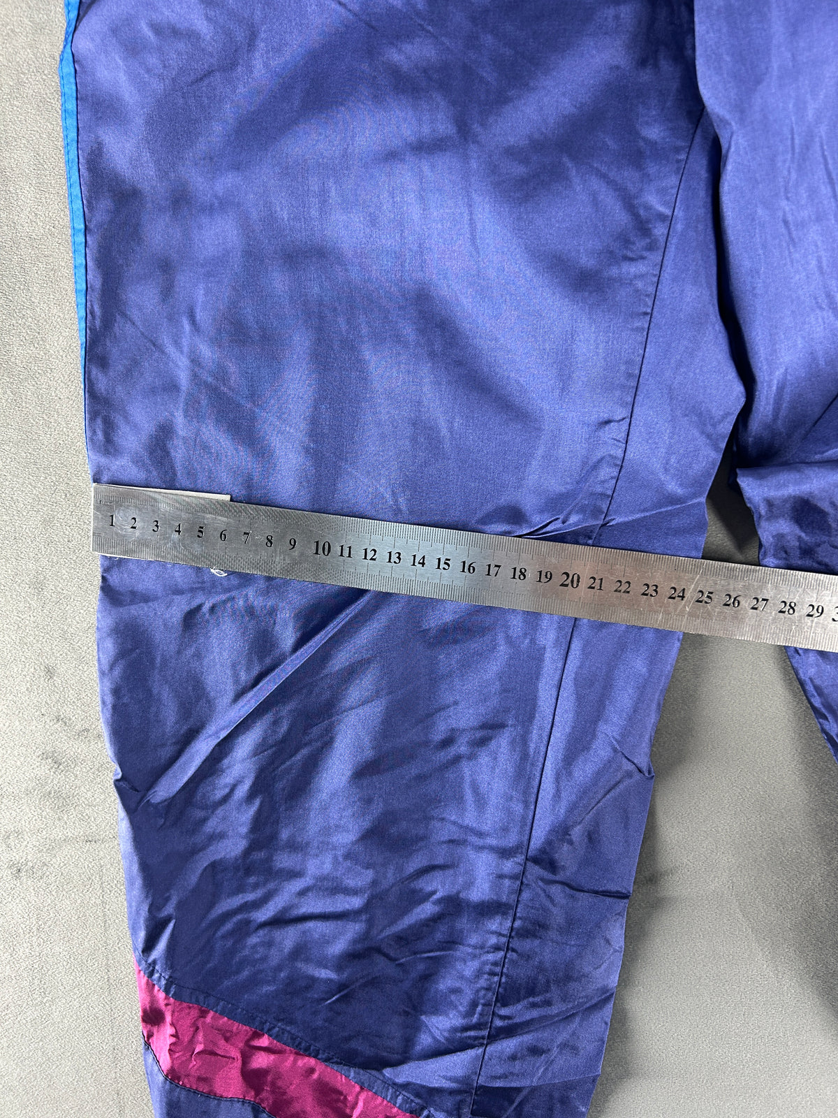Pantaloni tuta viola scuro e fucsia vintage – Uomo Taglia M