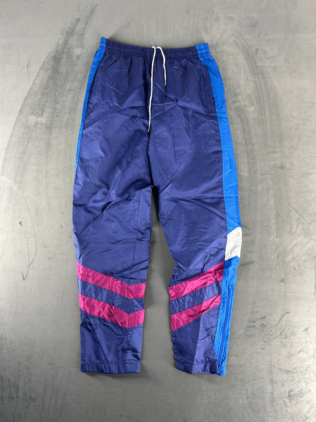 Pantaloni tuta viola scuro e fucsia vintage – Uomo Taglia M