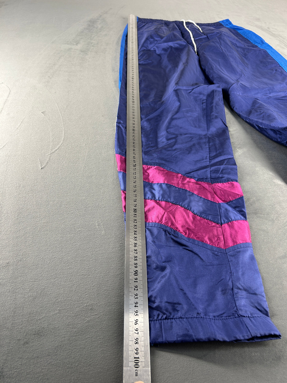 Pantaloni tuta viola scuro e fucsia vintage – Uomo Taglia M