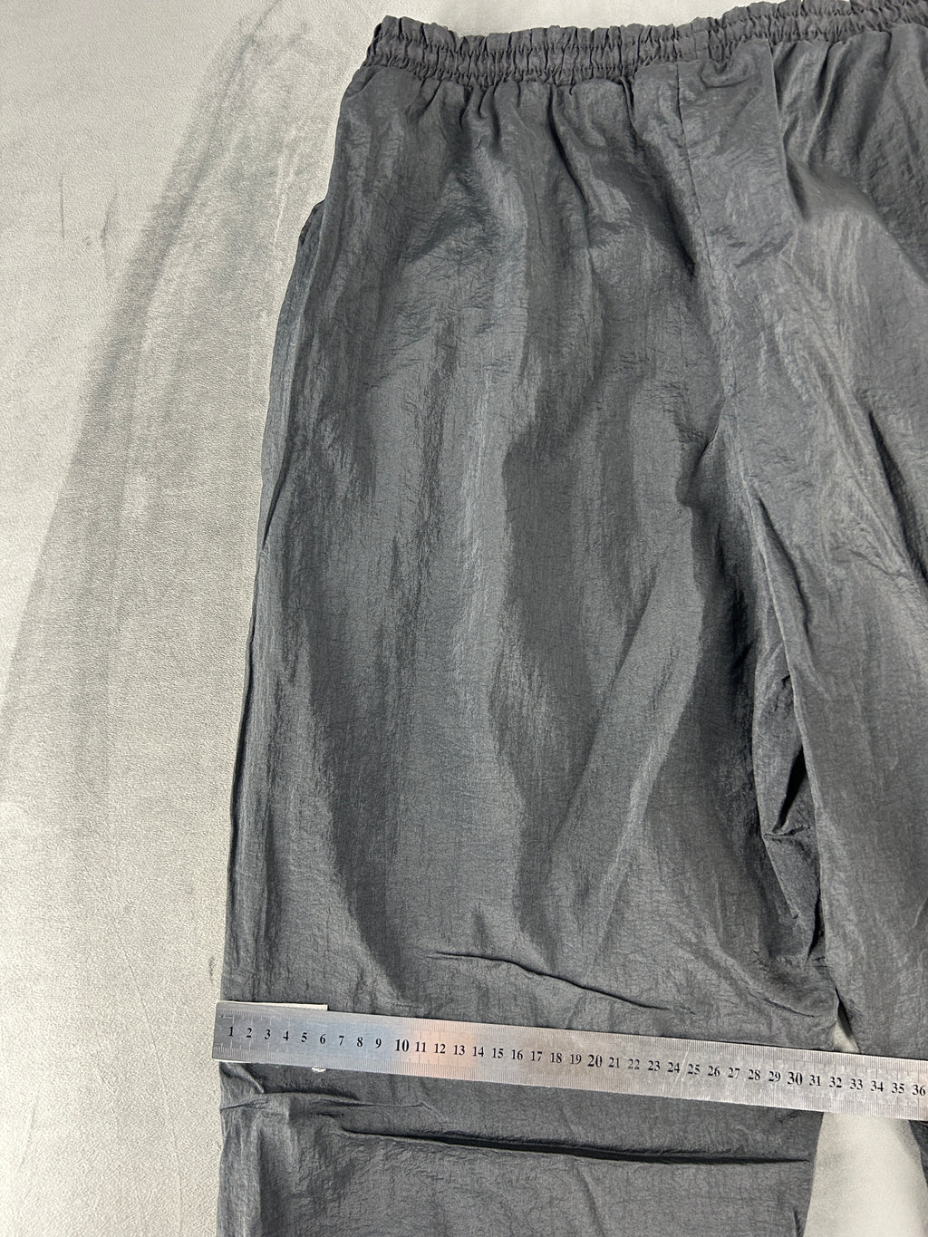 Pantaloni tuta grigi a strisce rosse vintage – Uomo Taglia XL