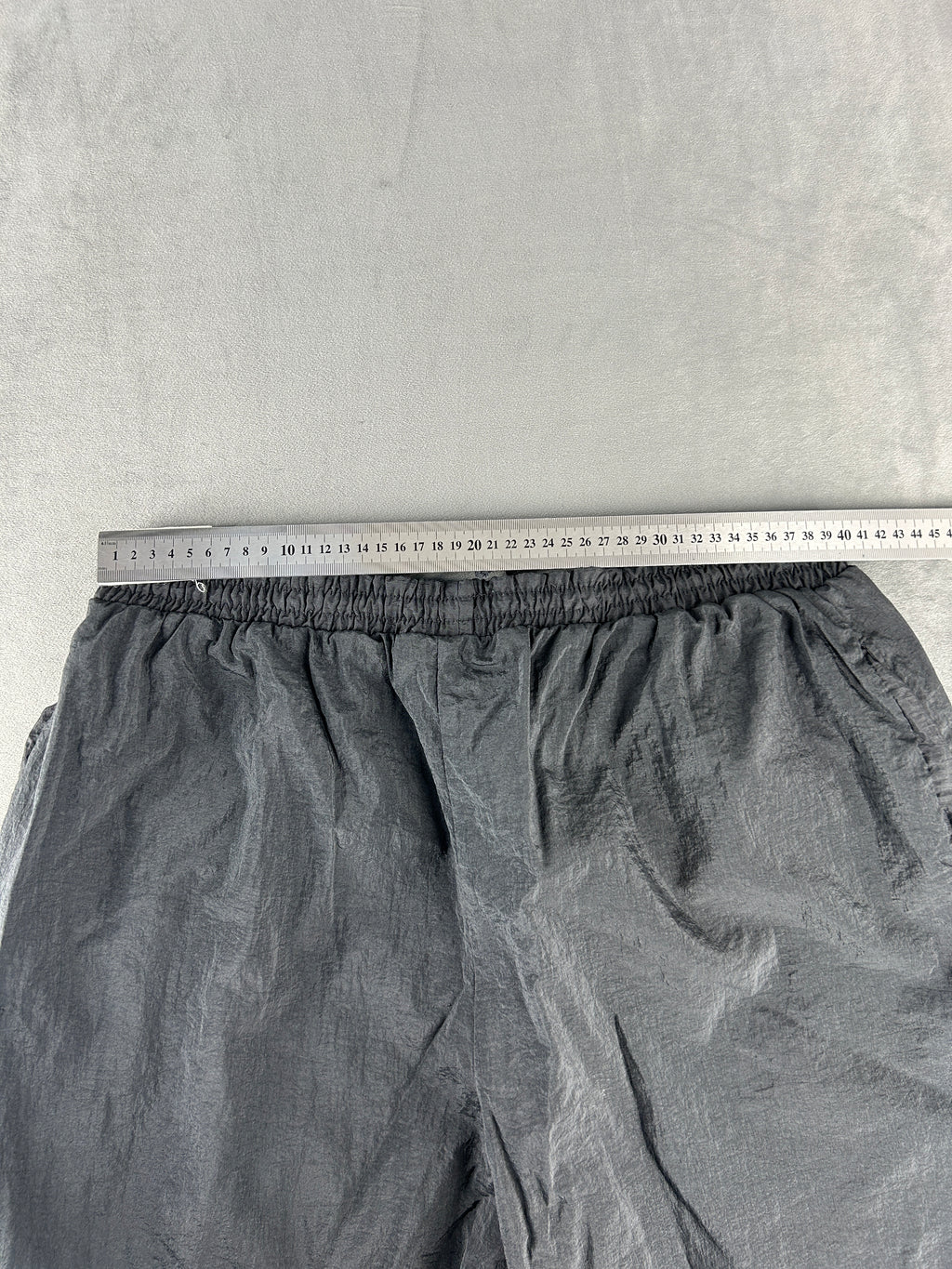 Pantaloni tuta grigi a strisce rosse vintage – Uomo Taglia XL