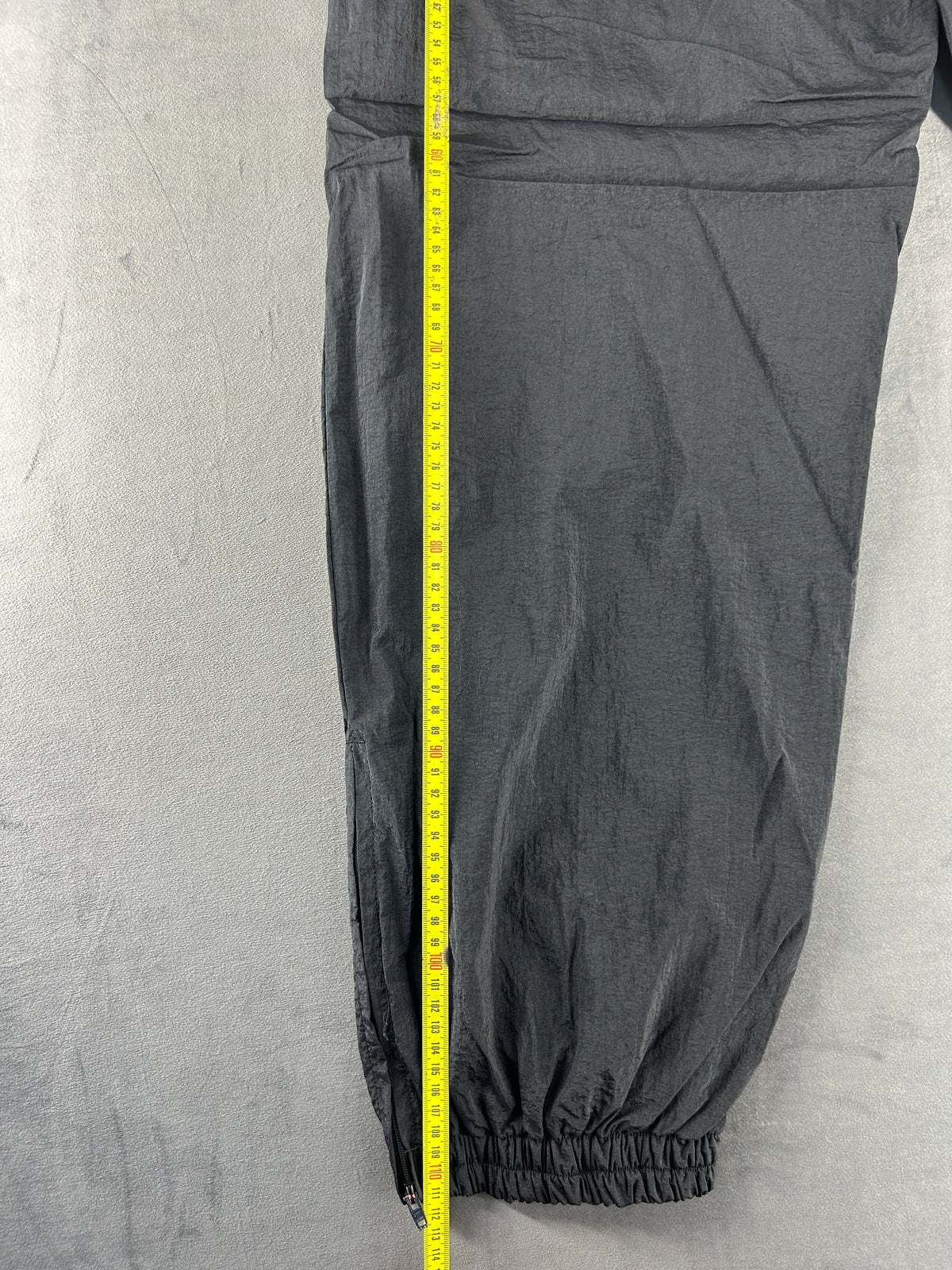 Pantaloni tuta grigi a strisce rosse vintage – Uomo Taglia XL