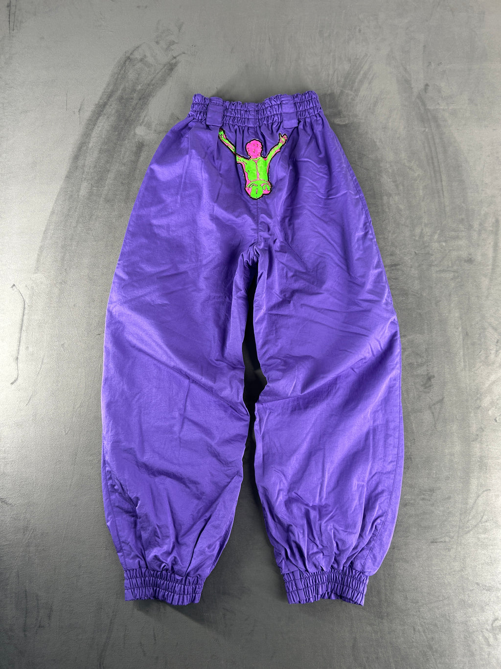 Pantaloni tuta viola vintage – Uomo Taglia XS