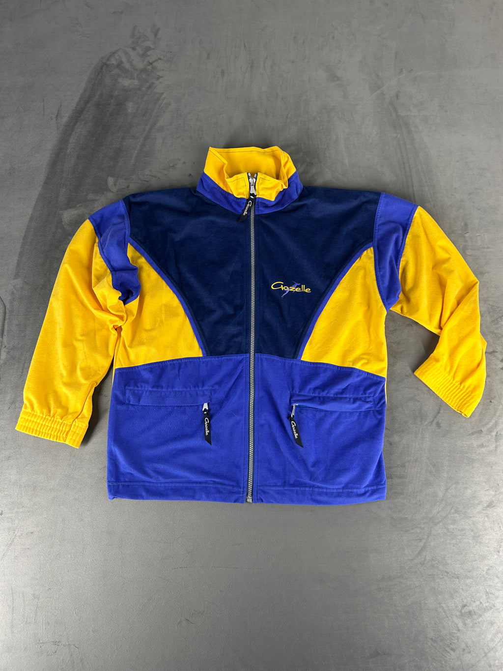 Tracktop blu e giallo vintage – Uomo Taglia S