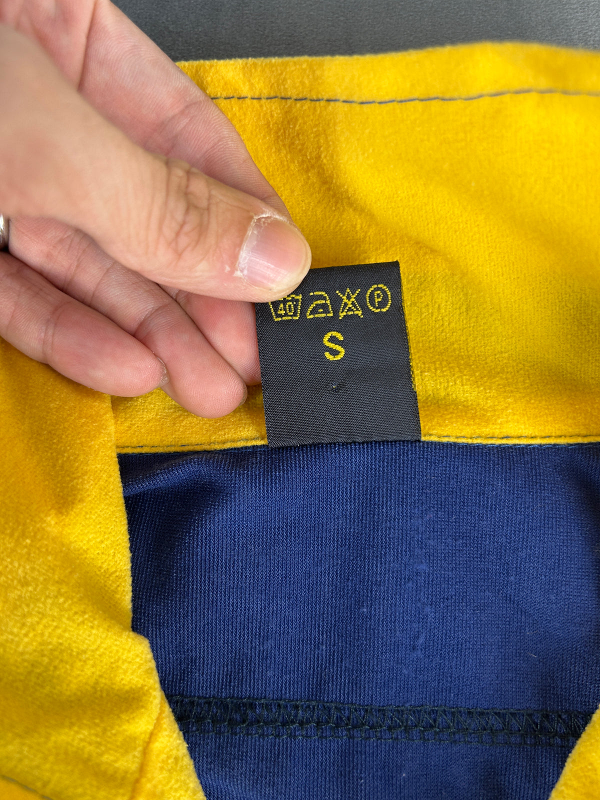 Tracktop blu e giallo vintage – Uomo Taglia S